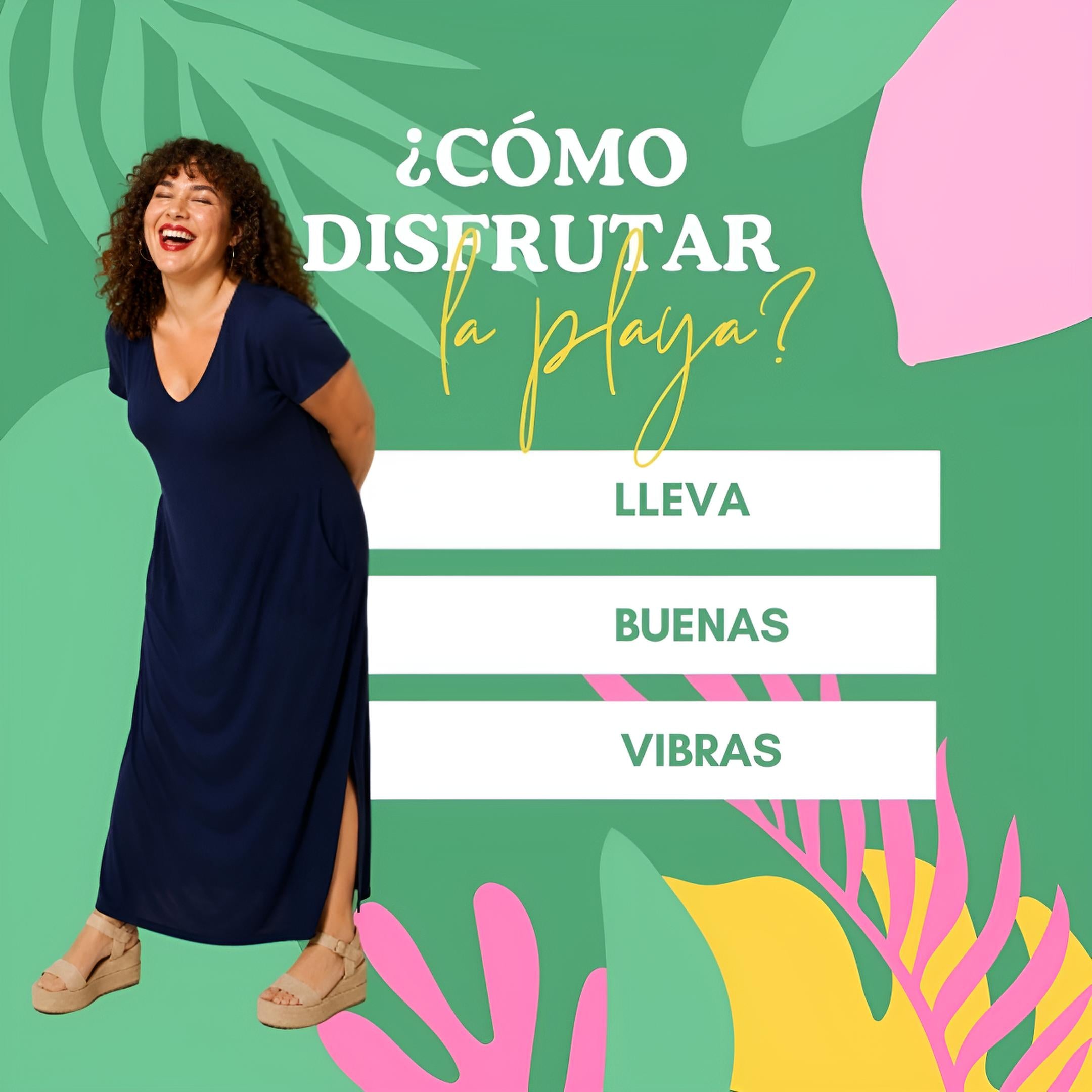 Vestido Vivian Azul Marino Largo | Viscosa hasta 6XL