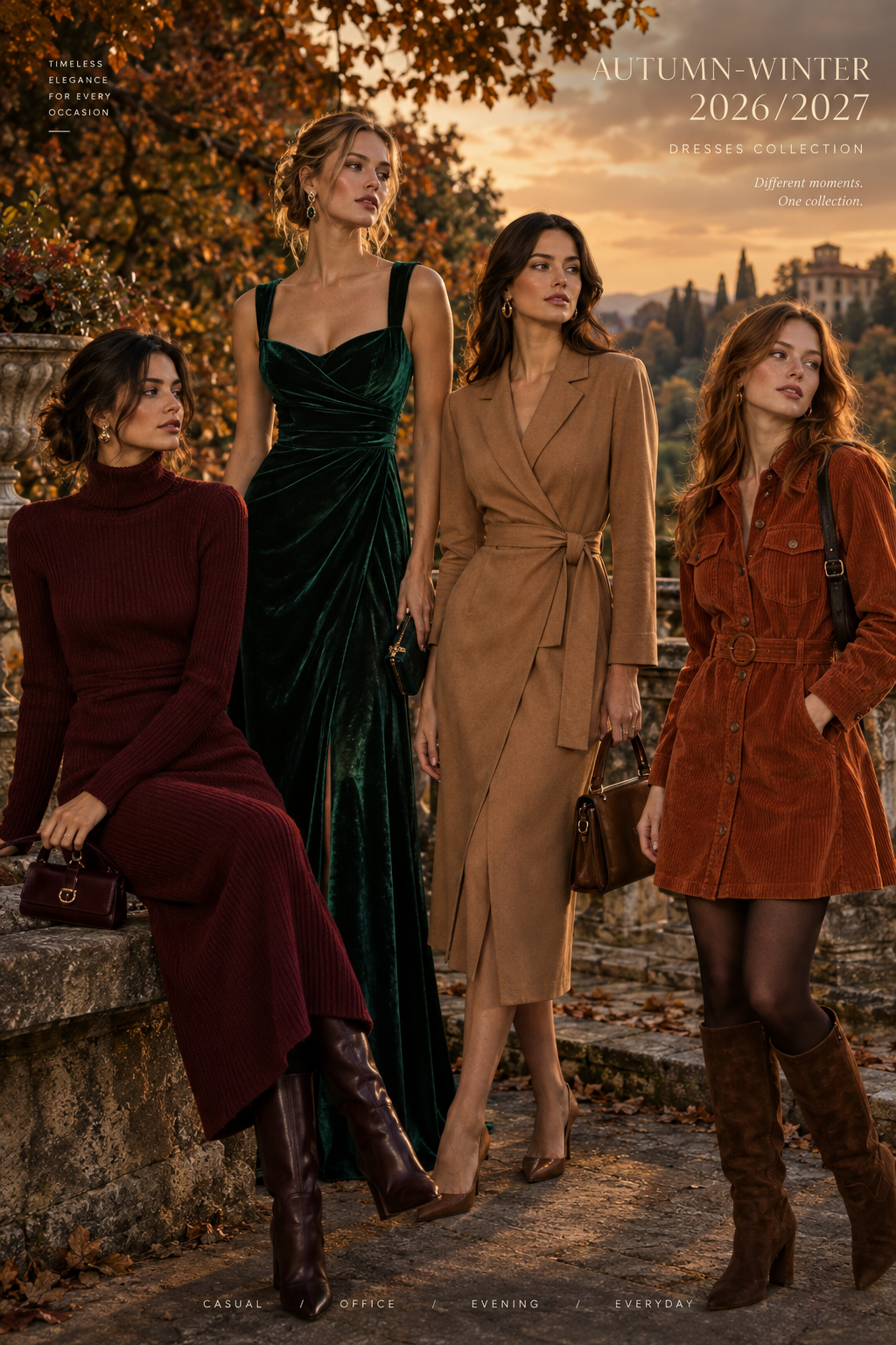 Vestidos de mujer otoño-invierno 2026/2027: guía para cada ocasión