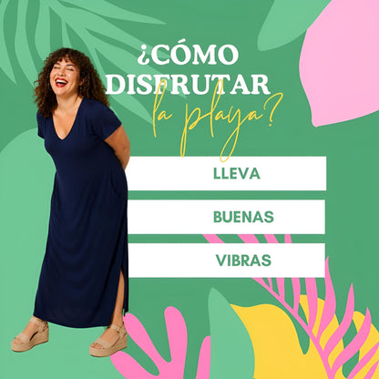 VESTIDO VIVIAN Azul Marino