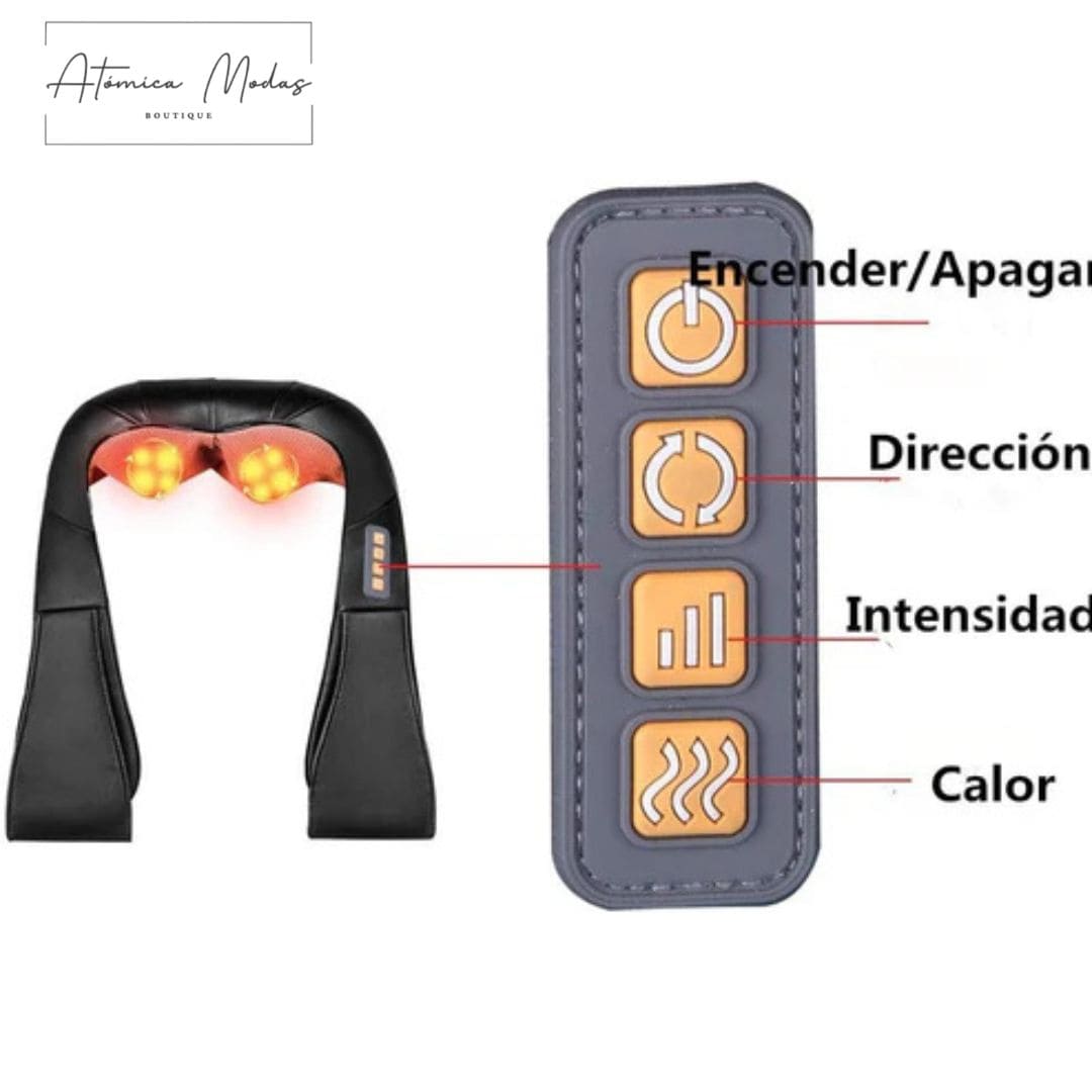 MASAJEADOR CERVICAL 3D CON CALOR INFRARROJO